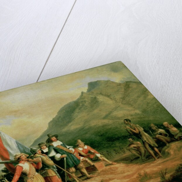 The Landing of Jan van Riebeeck 6th April 1652, 1850 by Charles Bell