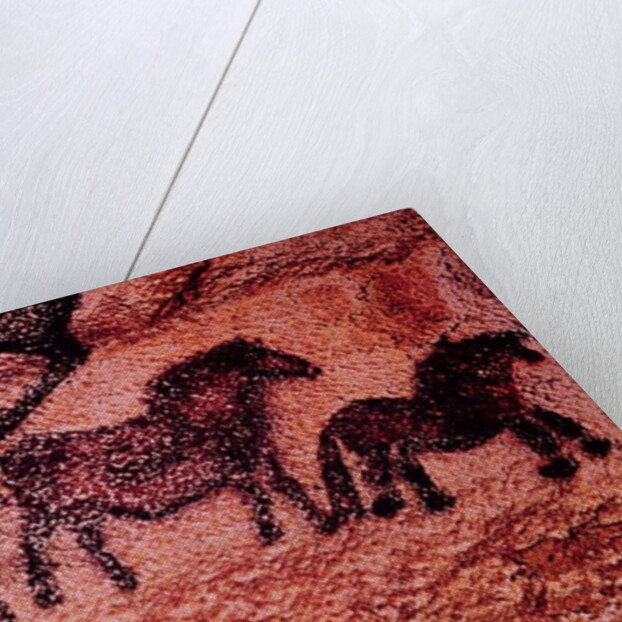 Rock painting of tarpans, c.17000 BC by Prehistoric Prehistoric