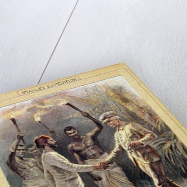 The meeting of Emin Pasha and Mr Stanley at Kavalli, 29th April, 1888 by Anonymous