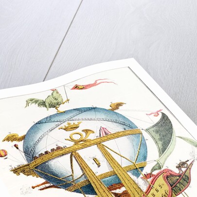 La Minerve cartoon of French 'air vessel', early 19th century by Anonymous