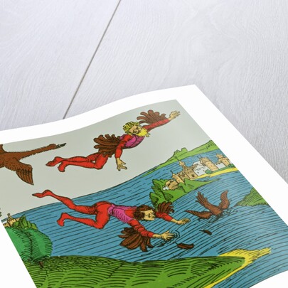 Daedalus and Icarus, 15th century by Anonymous