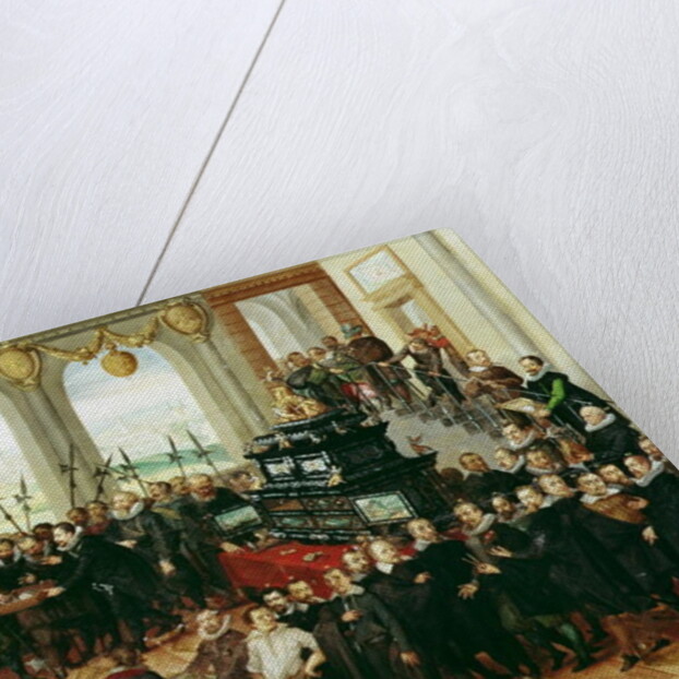 Presentation of the Pomeranian Kunstschrank to Duke Philip II of Pomerania-Stettin in 1617 by Anton Mozart