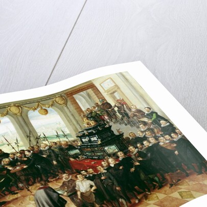 Presentation of the Pomeranian Kunstschrank to Duke Philip II of Pomerania-Stettin in 1617 by Anton Mozart