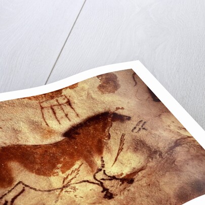 Rock painting of a horse, c.17000 BC by Anonymous