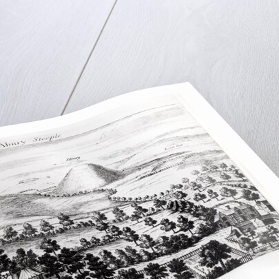 View from Avebury steeple of Silbury Hill by William Stukeley