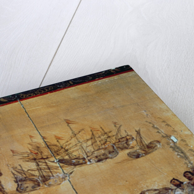 Cortes sails for Mexico, 1518 by Spanish School