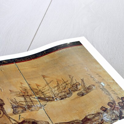 Cortes sails for Mexico, 1518 by Spanish School