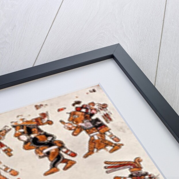 Mexican codex showing the genealogy of the Aztec civilisation by Mexican School