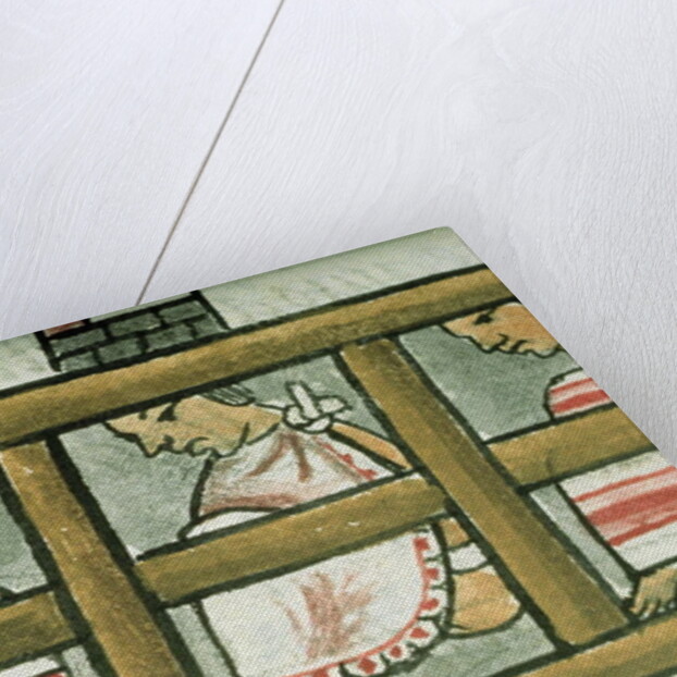 Ms Palat. 218-220 Book IX Aztec prisoners by Spanish School