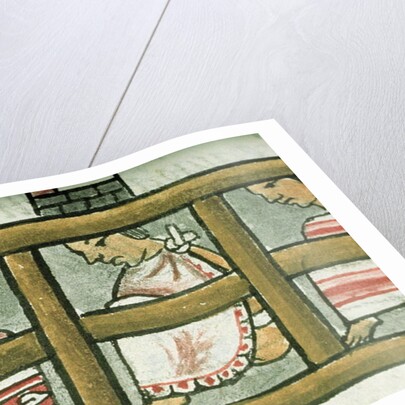 Ms Palat. 218-220 Book IX Aztec prisoners by Spanish School