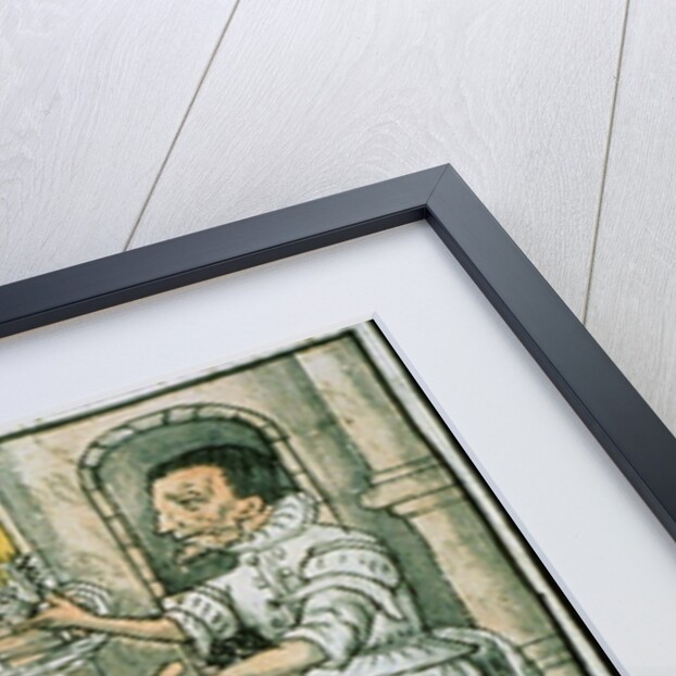 Ms Palat 218-220 Book IX An Aztec feather artisan by Spanish School