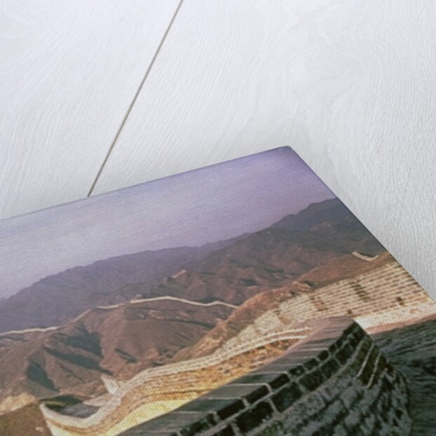 The Great Wall of China stretching over the mountains, built in the Ming dynasty by Anonymous