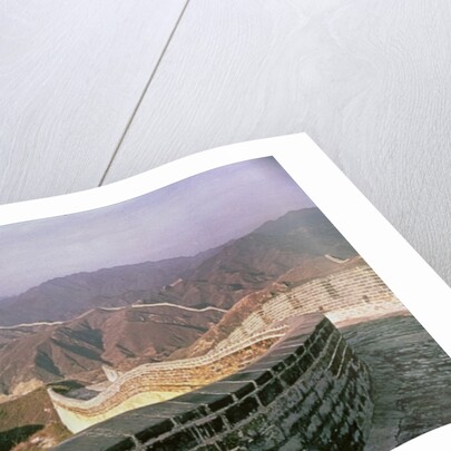 The Great Wall of China stretching over the mountains, built in the Ming dynasty by Anonymous