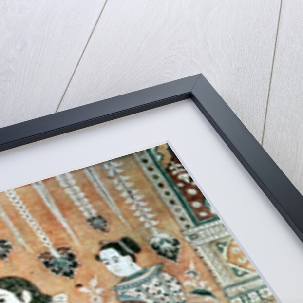 Wall hanging showing early traders to India, Indian, late 16th century by Anonymous