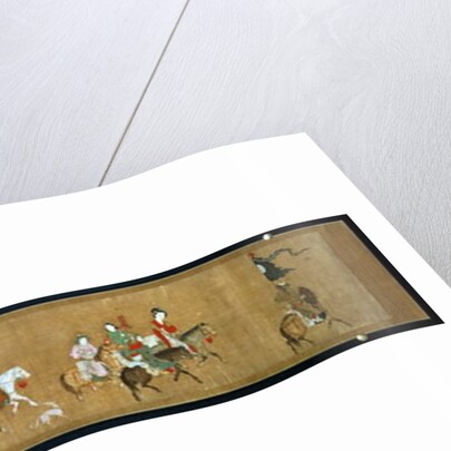 A convoy of Mongols, Chinese, 14th century by School Chinese