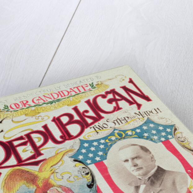 The Republican Two Step and March, song sheet dedicated to William McKinley, 1896 by American School