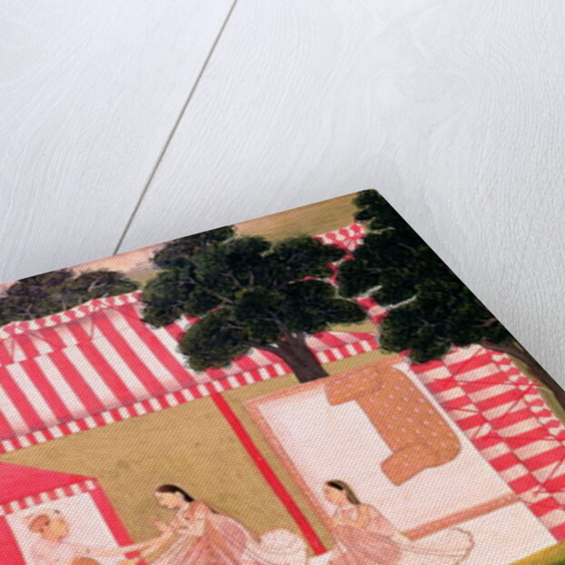 A Prince and his Harem by School Mughal