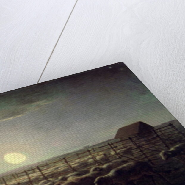 The Sheepfold, Moonlight, 1856-60 by Jean-Francois Millet