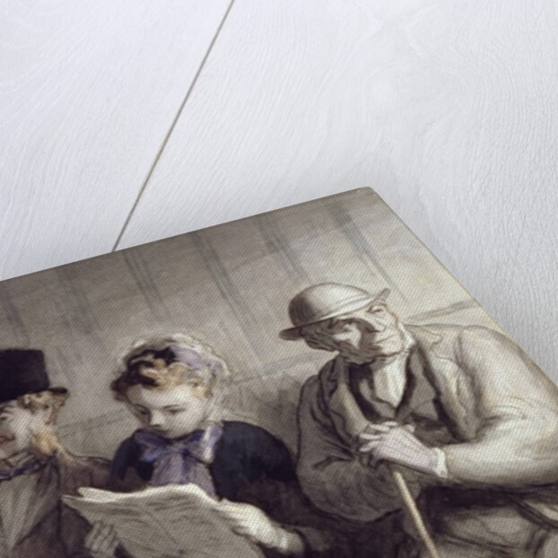 The First Class Carriage, 1864 by Honore Daumier