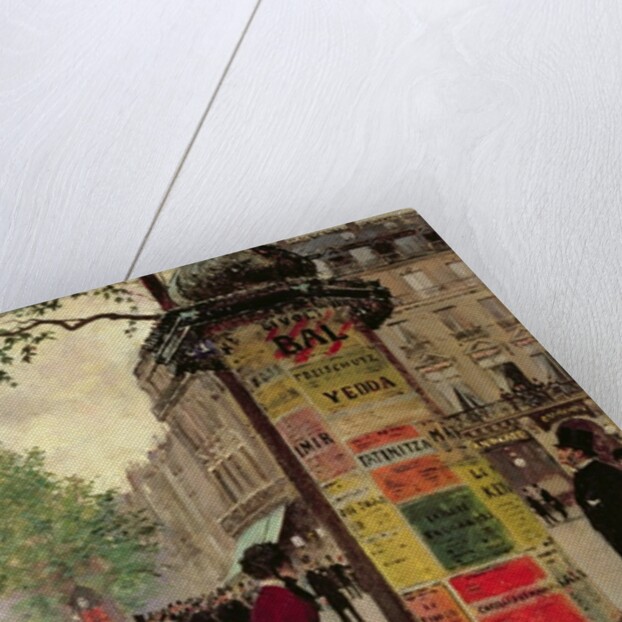 Paris Kiosk, early 1880s by Jean Beraud