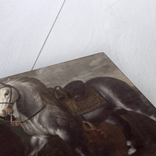 Portrait of a Gentleman with His Horse and Groom, 1624 by Adriaen I van Nieulandt