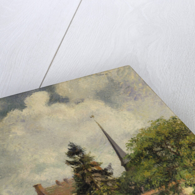 The Church at Eragny, 1884 by Camille Pissarro