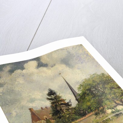 The Church at Eragny, 1884 by Camille Pissarro