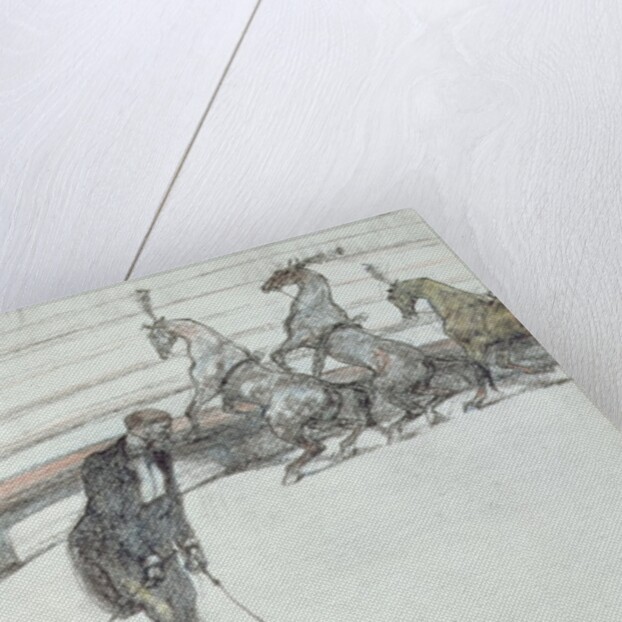 Au Cirque: Chevaux en Liberte, 1899 by Henri de Toulouse-Lautrec