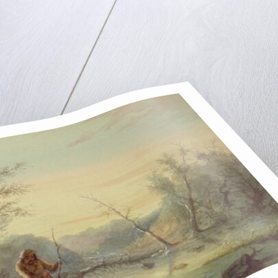 Trapping Beaver, 1858 by Alfred Jacob Miller