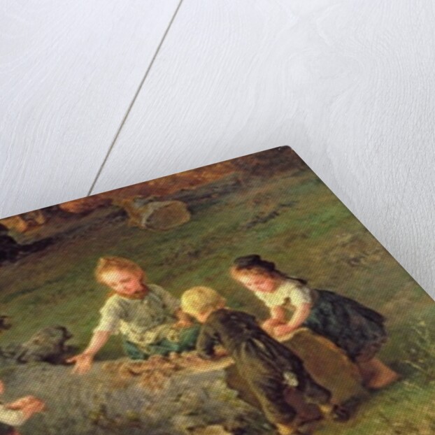 Mud Pies, 1873 by Ludwig Knaus