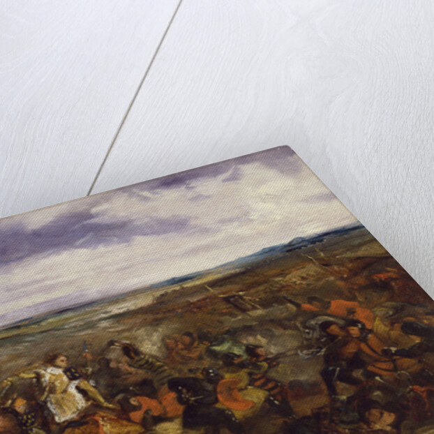 Sketch for The Battle of Poitiers, 1829-30 by Ferdinand Victor Eugene Delacroix