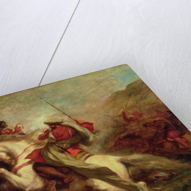 Collision of Moorish Horsemen, 1843-44 by Ferdinand Victor Eugene Delacroix