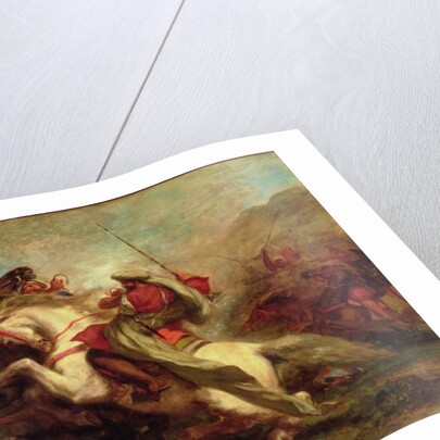 Collision of Moorish Horsemen, 1843-44 by Ferdinand Victor Eugene Delacroix