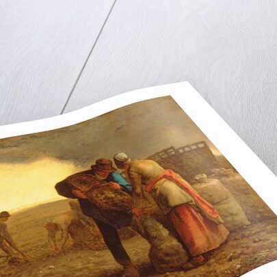 The Potato Harvest, 1855 by Jean-Francois Millet
