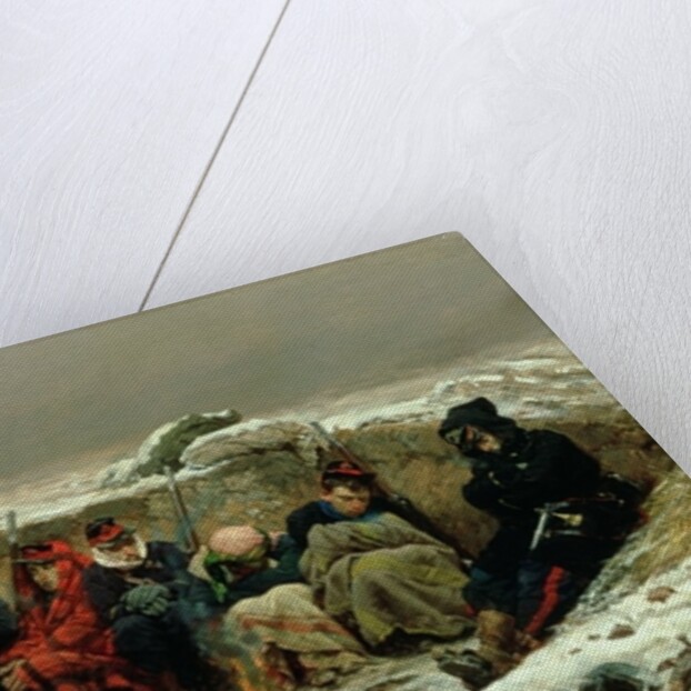 In the Trenches, 1874 by Alphonse Marie de Neuville