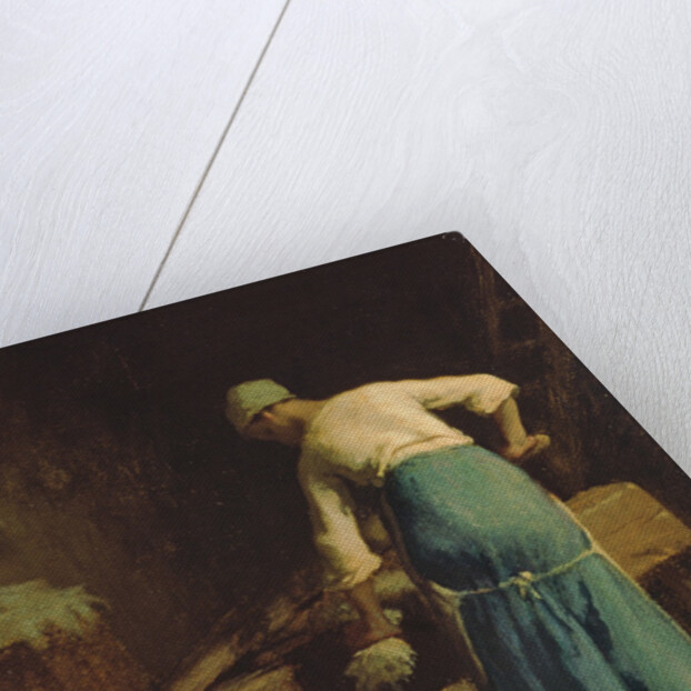 Breaking Flax by Jean-Francois Millet