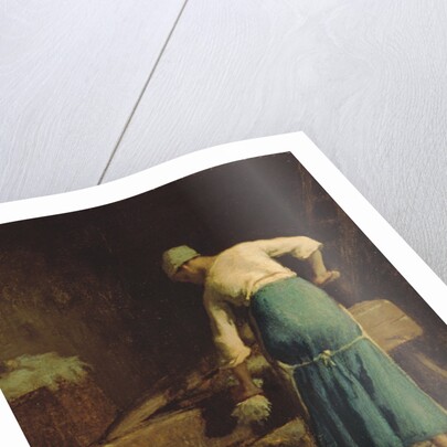 Breaking Flax by Jean-Francois Millet