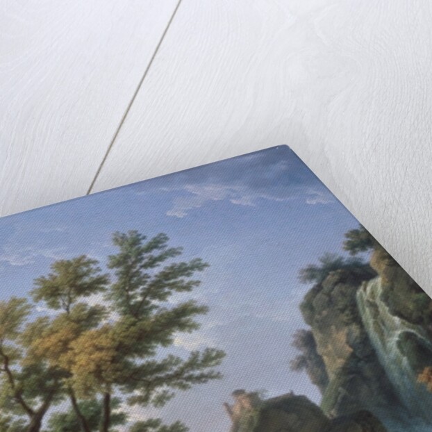 Landscape with Waterfall and Figures, 1768 by Claude Joseph Vernet