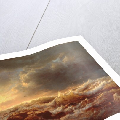 Clearing Up - Coast of Sicily, 1847 by Andreas Achenbach