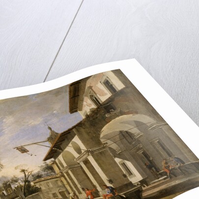 Courtyard of an Inn with Classical Ruins, 1621-47 by Viviano Codazzi
