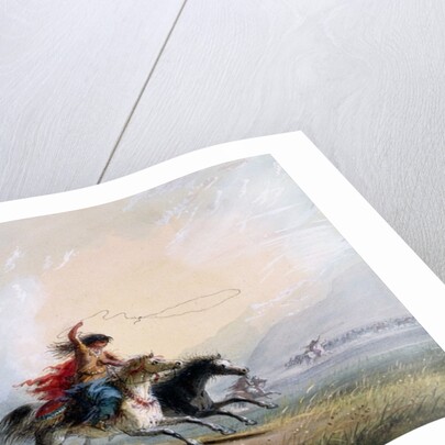 Shoshone woman catching a horse, 1837 by Alfred Jacob Miller