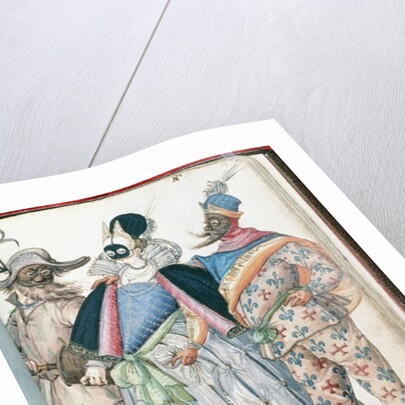 MS W.477 fol.16 Illumination from Kippell's costume book, c.1588 by Niclauss Kippell