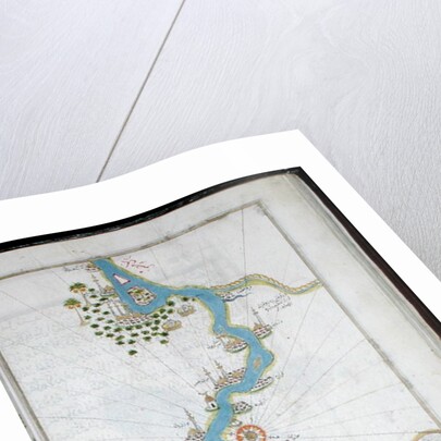 MS W.658 fol.304v Map of the Nile from the Kitab-I Bahriye by Piri Reis