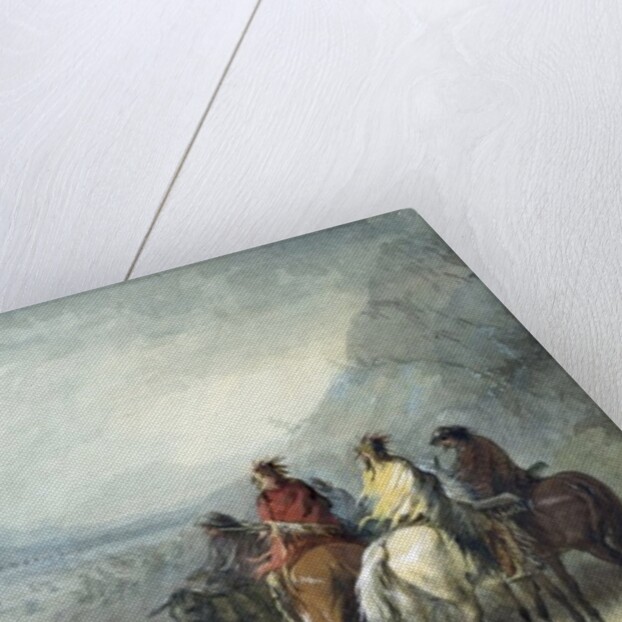 Storm: Waiting for the Caravan, 1858-60 by Alfred Jacob Miller