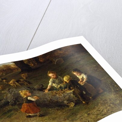 Mud Pies, 1873 by Ludwig Knaus