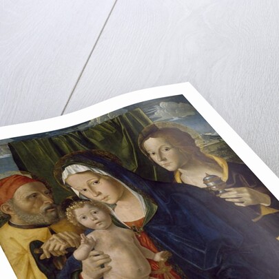 The Holy Family with St.John the Baptist and St.Mary, 1500-5 by Marco Palmezzano