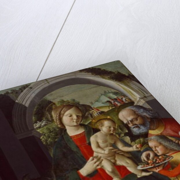 The Holy Family with an Angel, c.1485 by Baldassare di Matteo Carrari