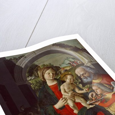 The Holy Family with an Angel, c.1485 by Baldassare di Matteo Carrari