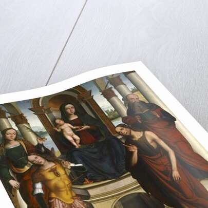 Madonna and Child Enthroned with Saints, 1506 by Michele di Luca dei Coltellini