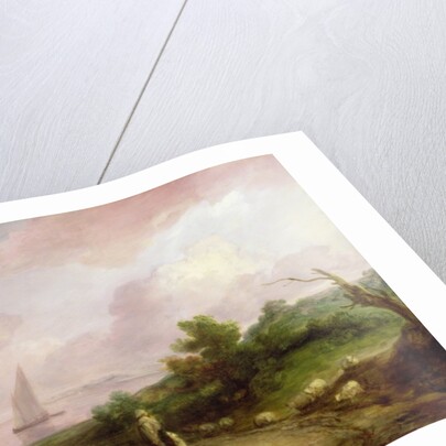 Coastal Landscape with a Shepherd and his Flock, c.1783-4 by Thomas Gainsborough